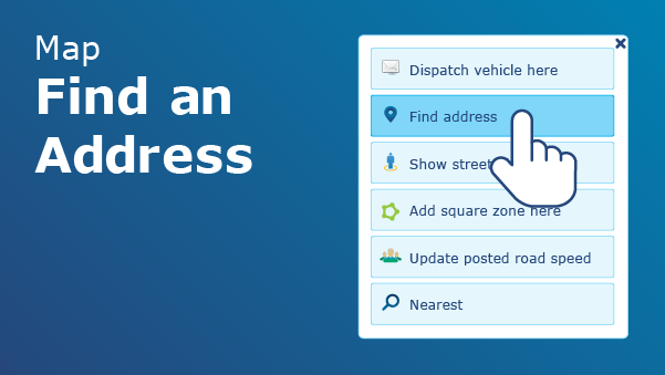 Illustration of MyGeotab address menu