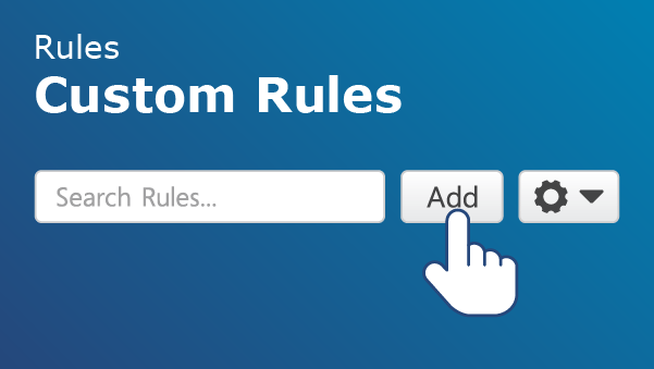 Illustration of Geotab's custom rules interface