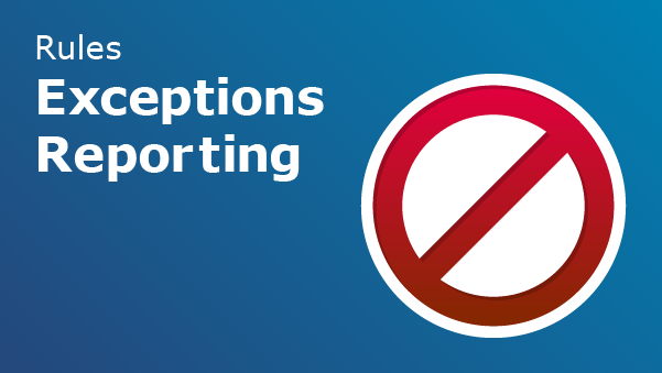 Exceptions reporting illustration