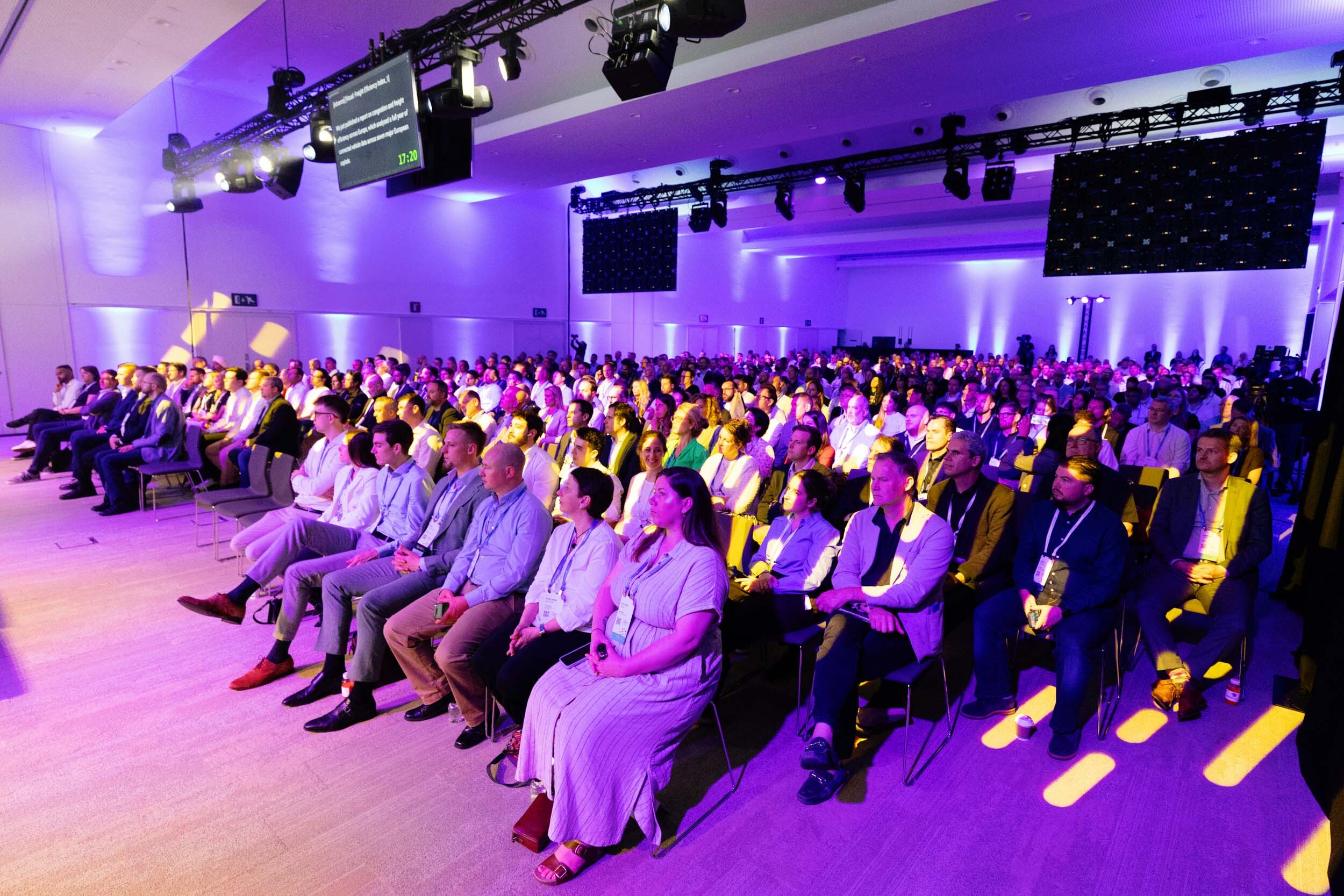 A group of people sitting in a room to listen to the keynote at Connect Europe 26