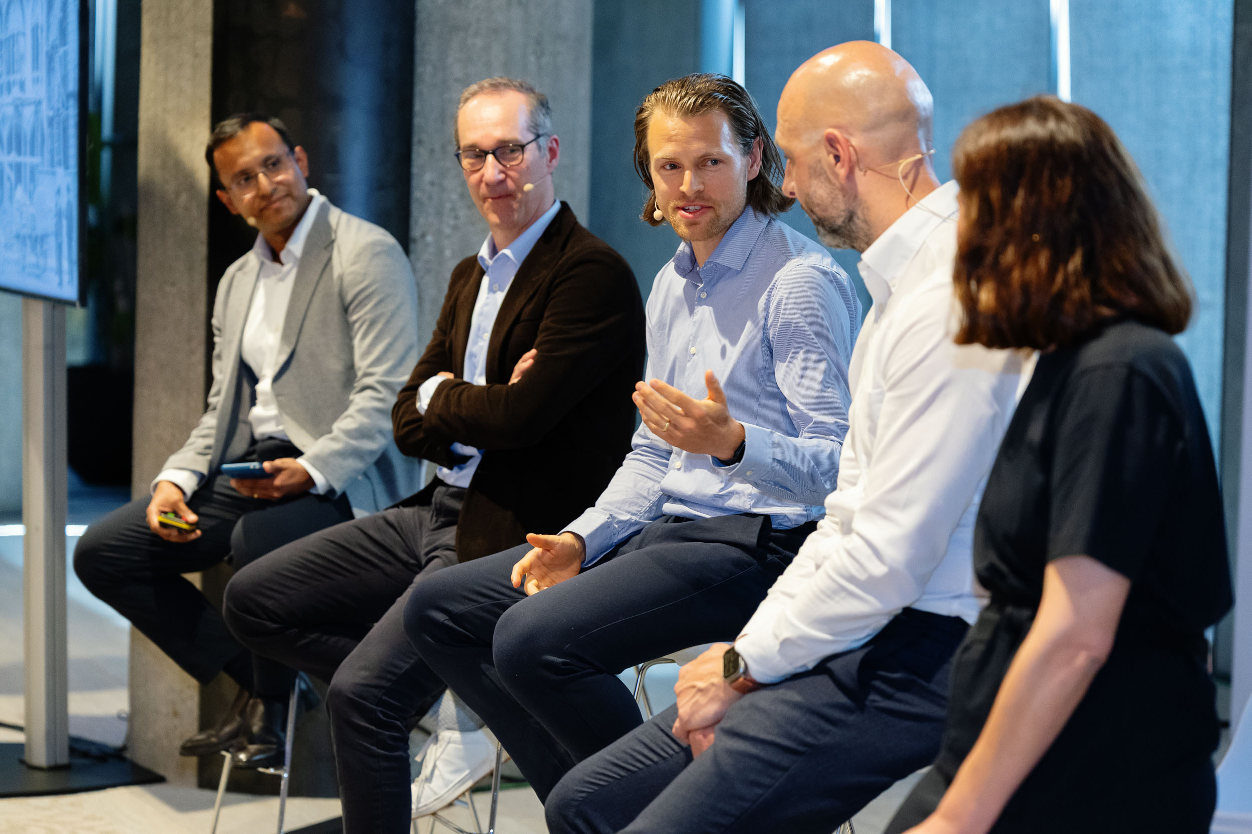 Closer picture to the speakers speaking at Connect Europe