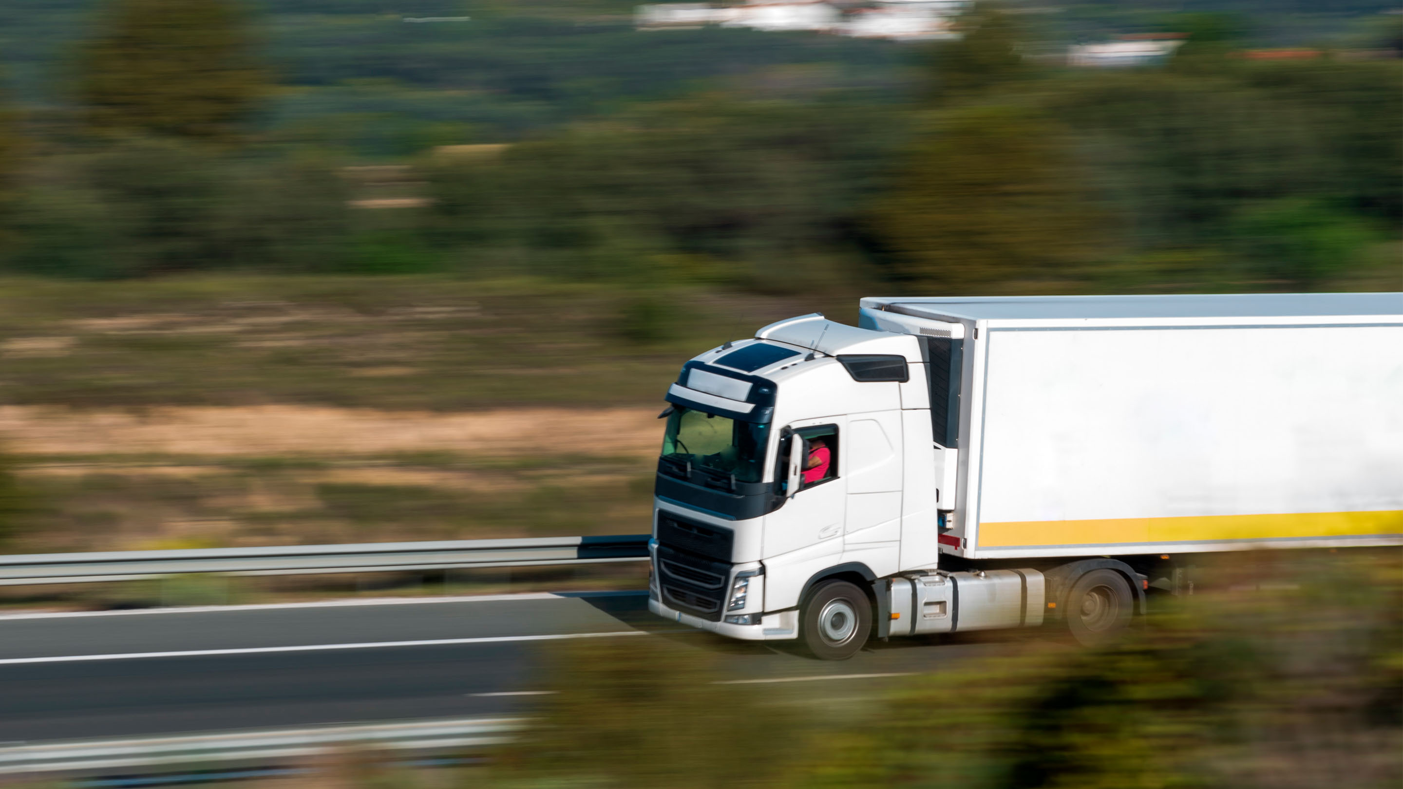 truck on road