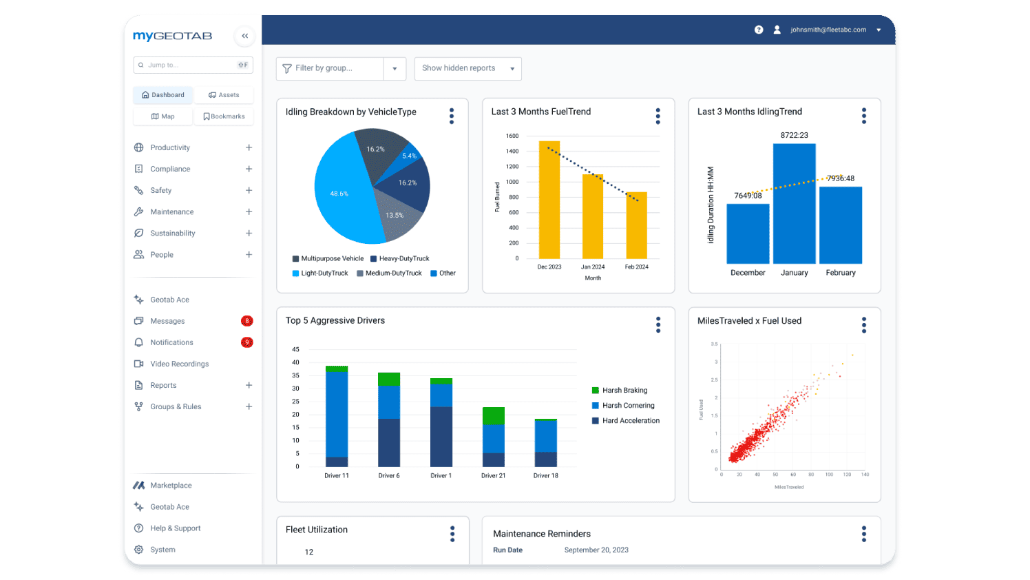 mygeotab dashboard