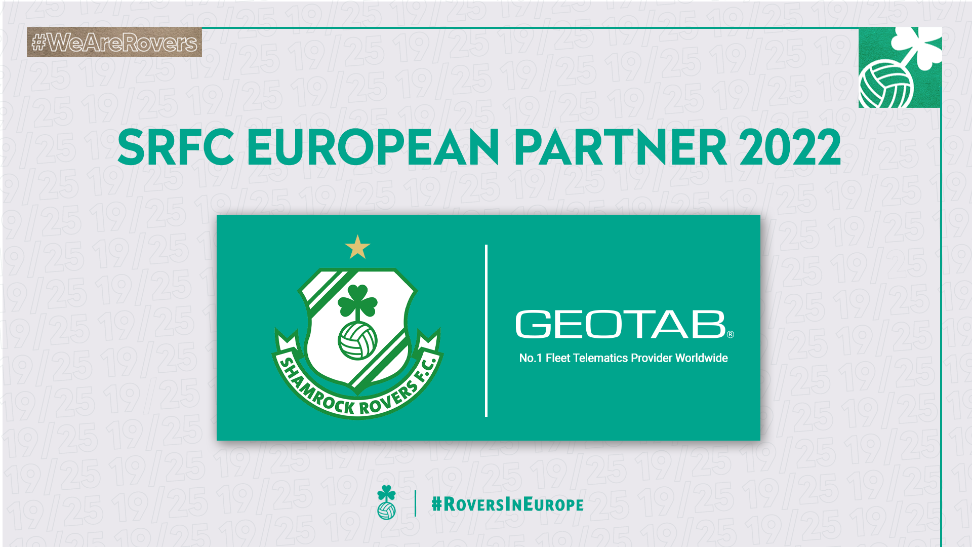 Geotab backing Shamrock Rovers to go all the way on their European football adventures