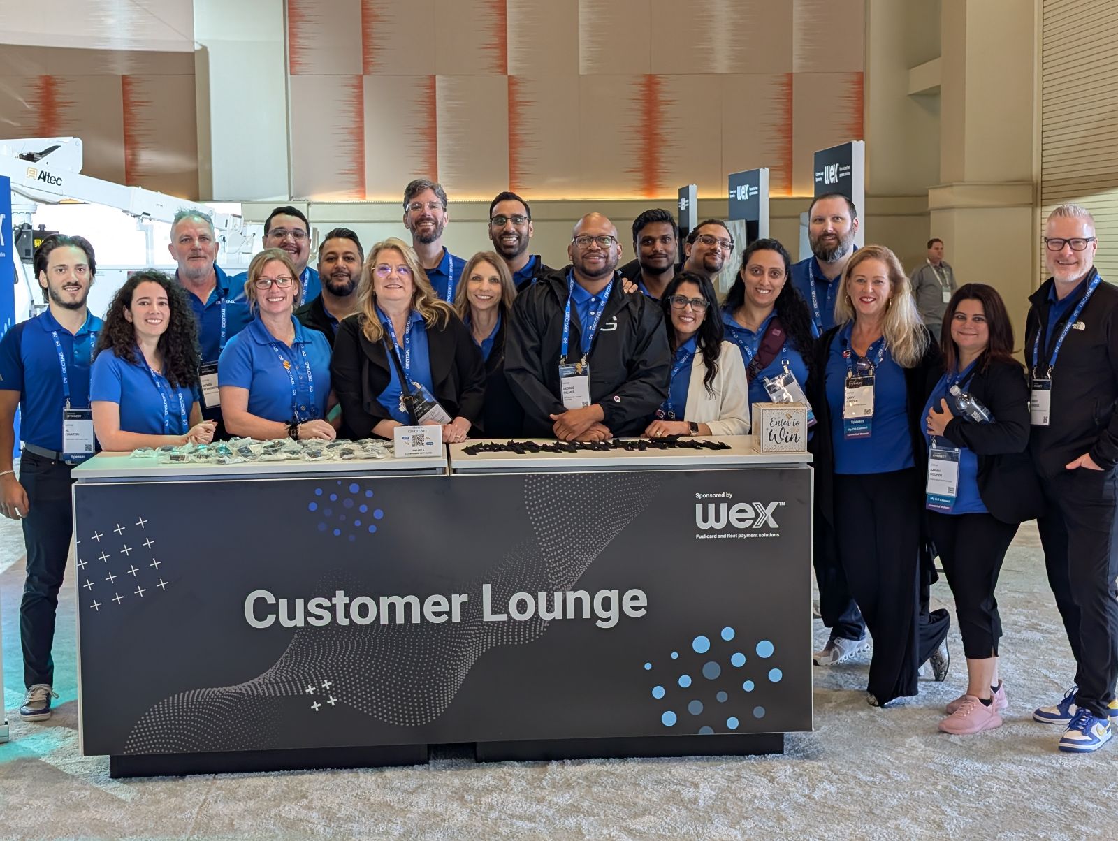 Geotab Signature lounge team