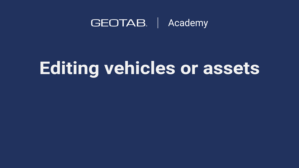 Editing vehicles or assets icon