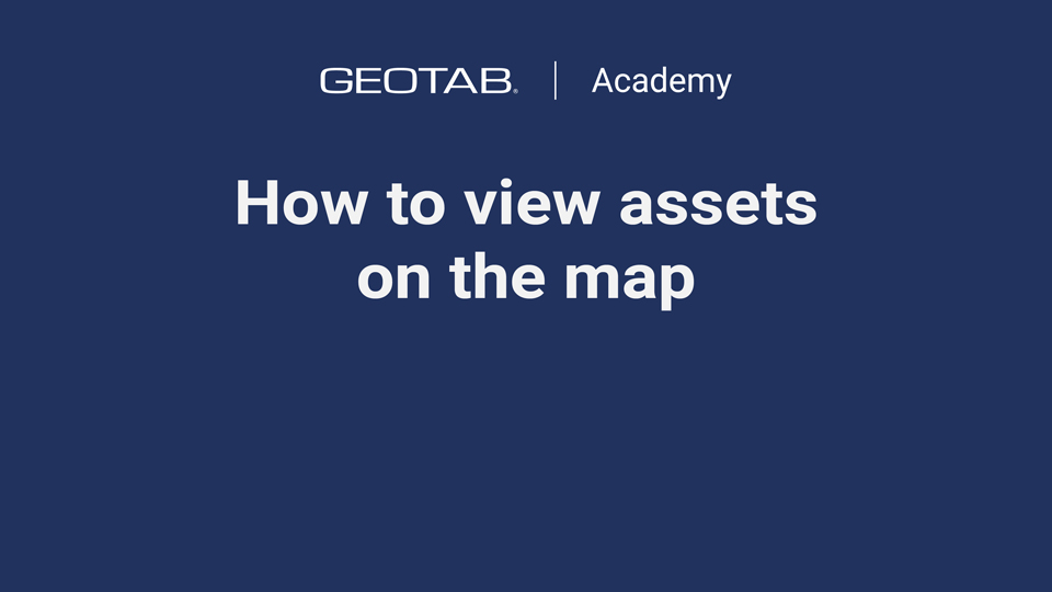 how to view assets on the map