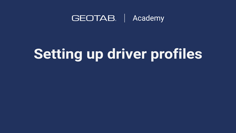 setting up driver profiles icon