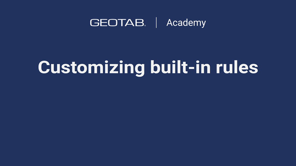 customizing built-in rules