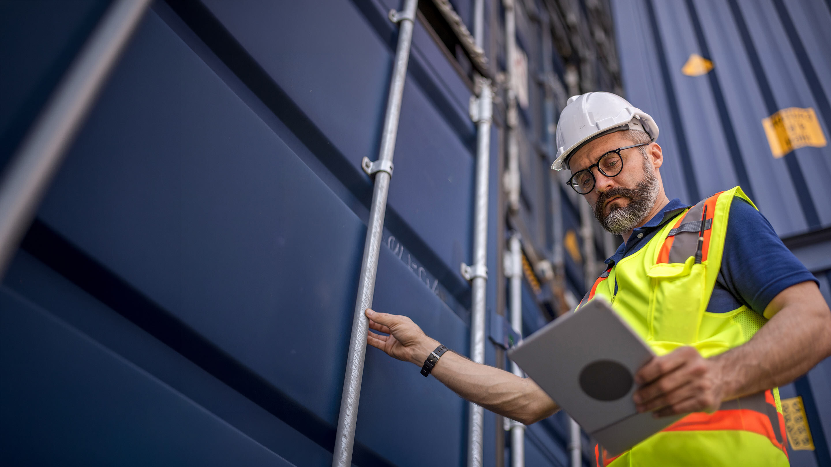 Fleet asset tracking in an outdoor operations yard