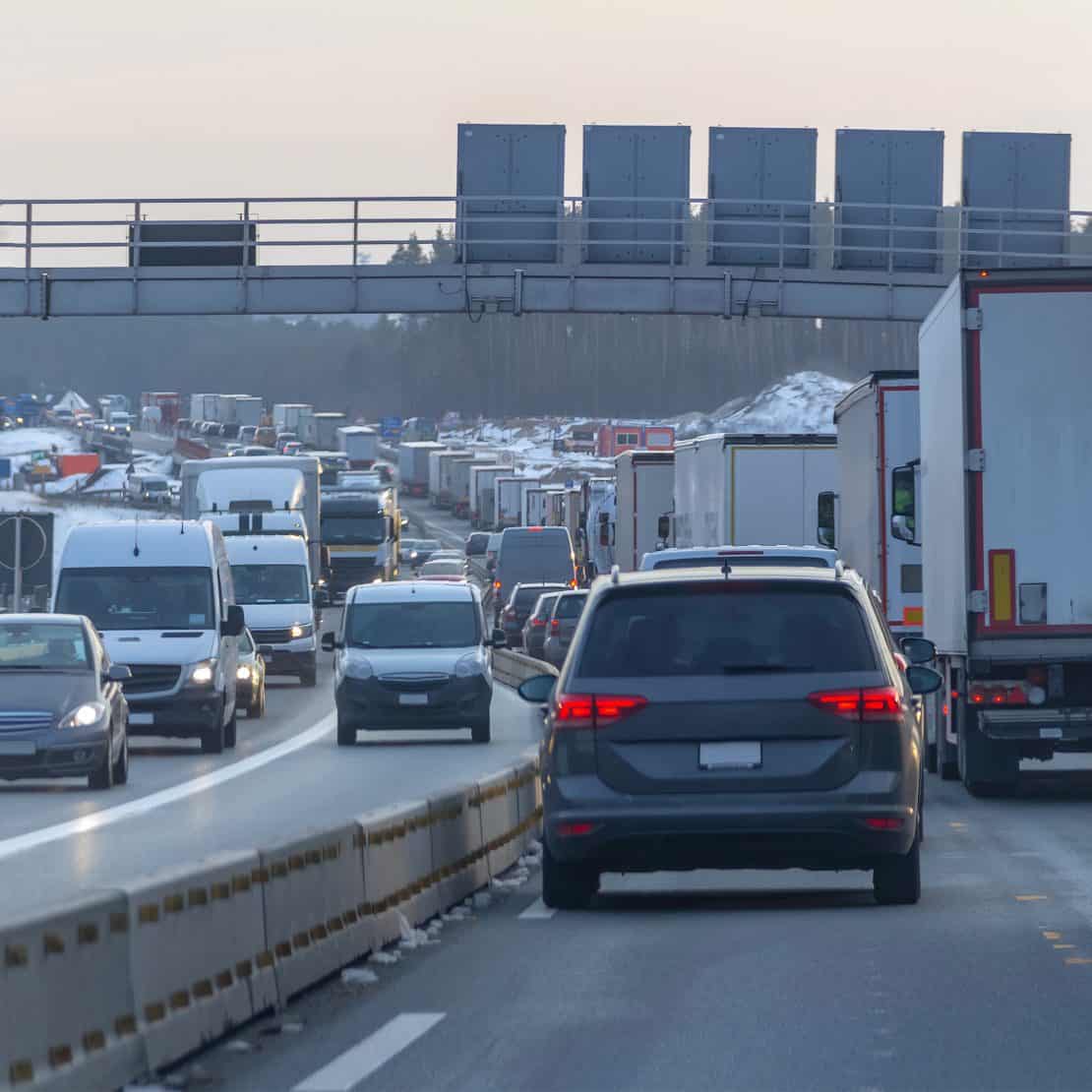 image of cars on a highway